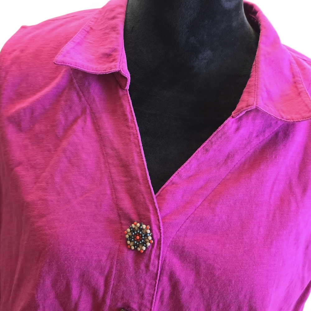 Soft Surroundings Fuchsia Danielle Sleeveless Tunic Tank Sz XL - Picture 3 of 5